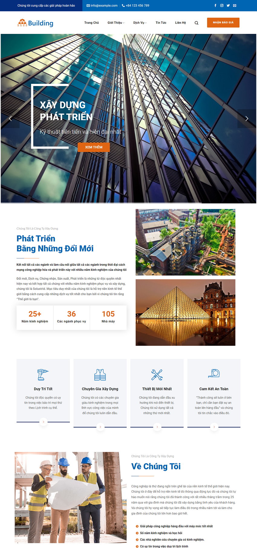 Website thiết kế – xây dựng